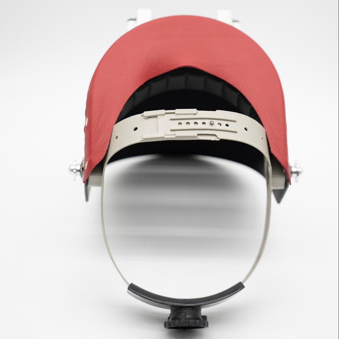 Tiger Scoop - White On Red Leather
