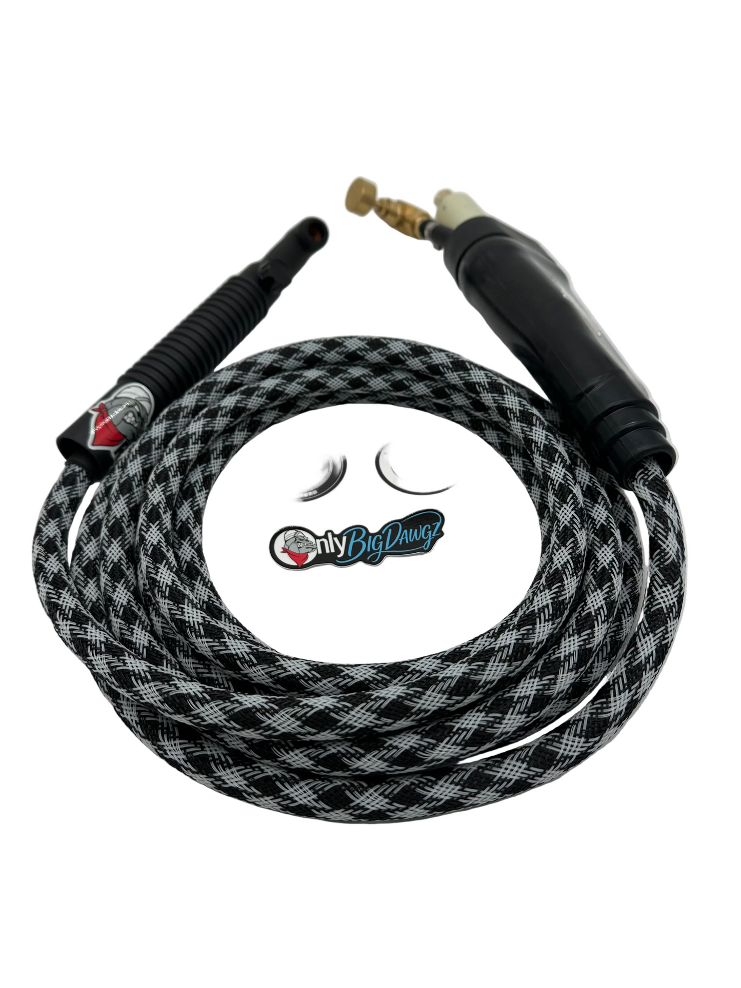 Big Dawg Tig Rig Single Hose 250 AMP - Black / White (No Swivel)