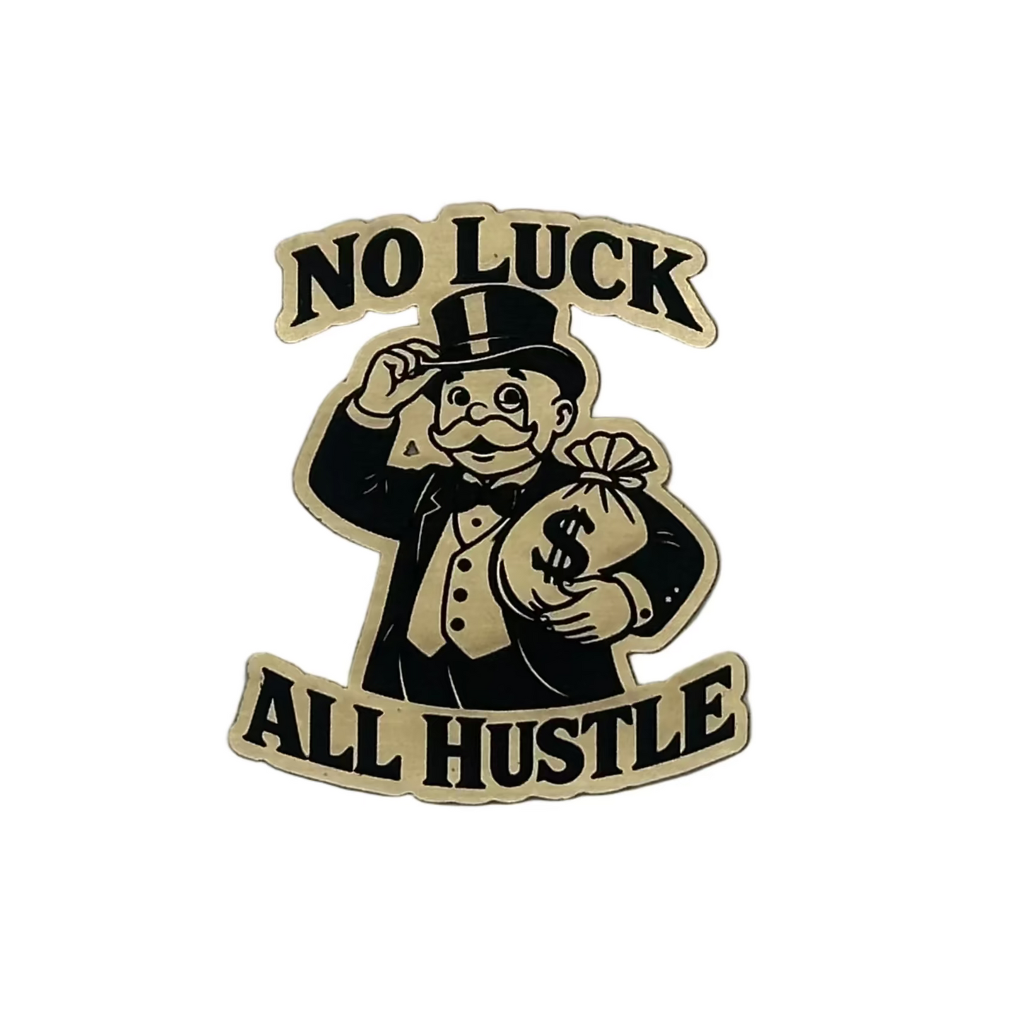 Hard Hat Plaque (No Luck All Hustle)