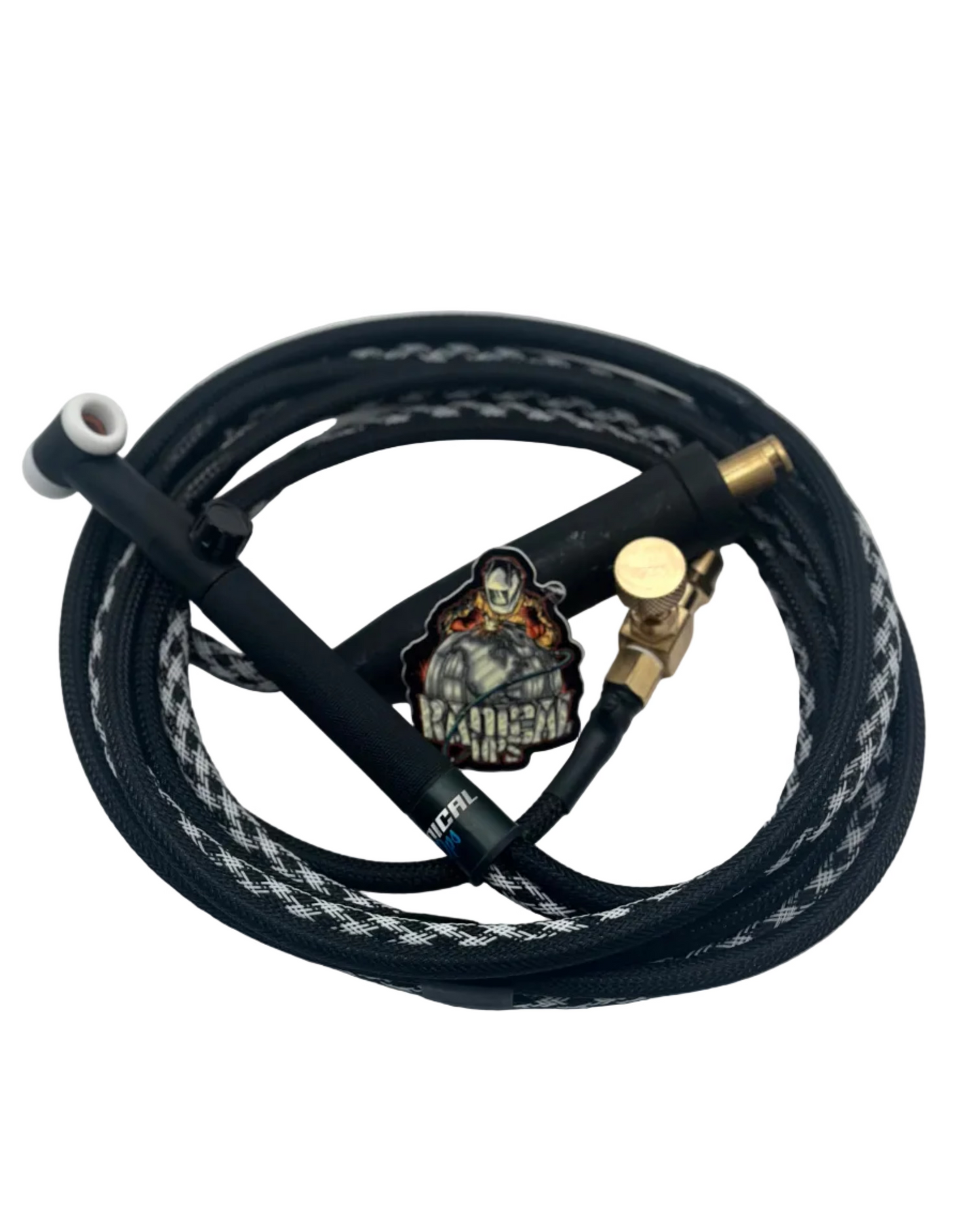 Radical Ops Tig Rig Double Hose 180 AMP - Black & White Checkers (Flex Head W/Valve)
