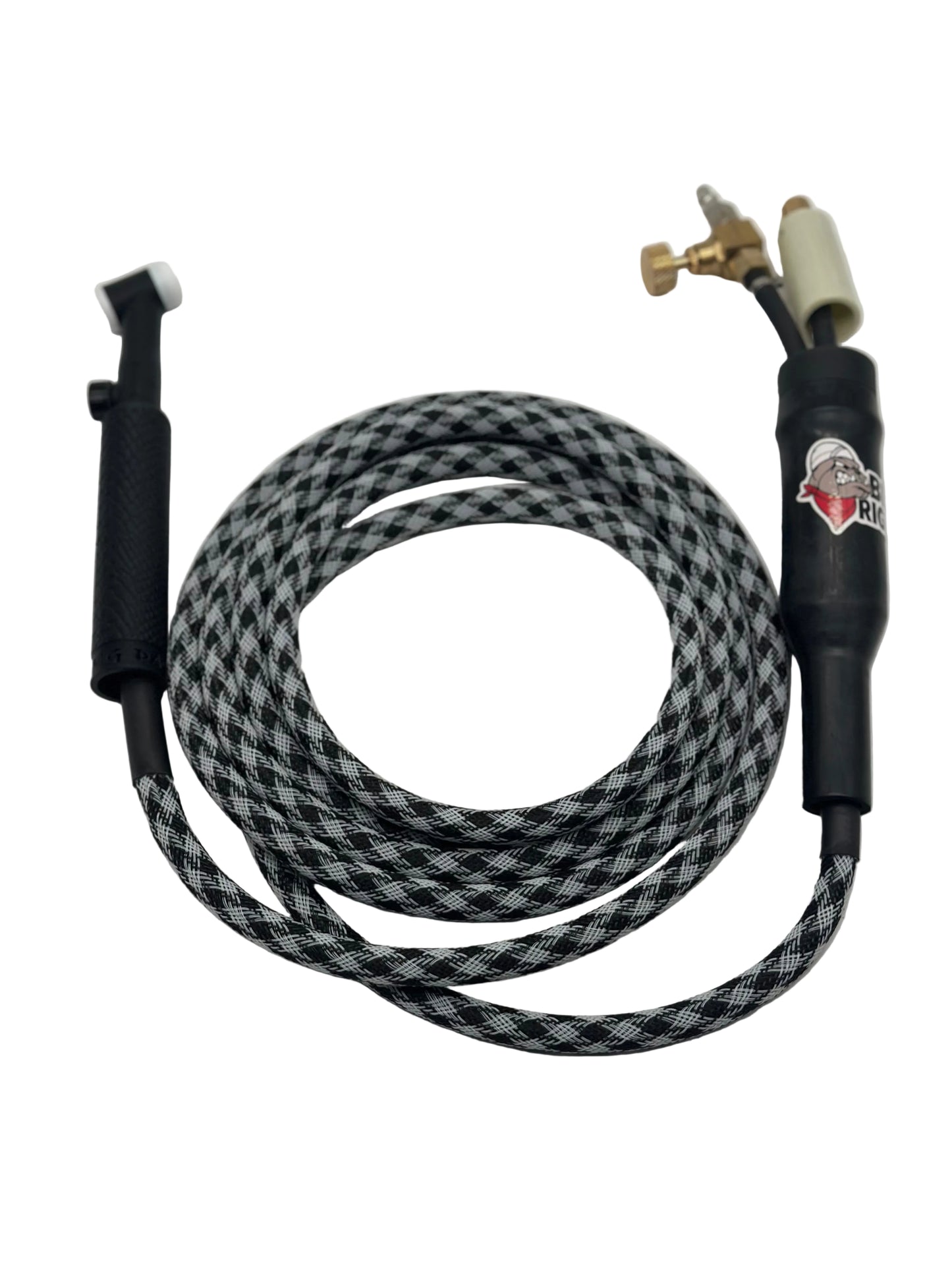 Big Dawg Tig Rig Single Hose 180 AMP - White Checkers (Swivel)