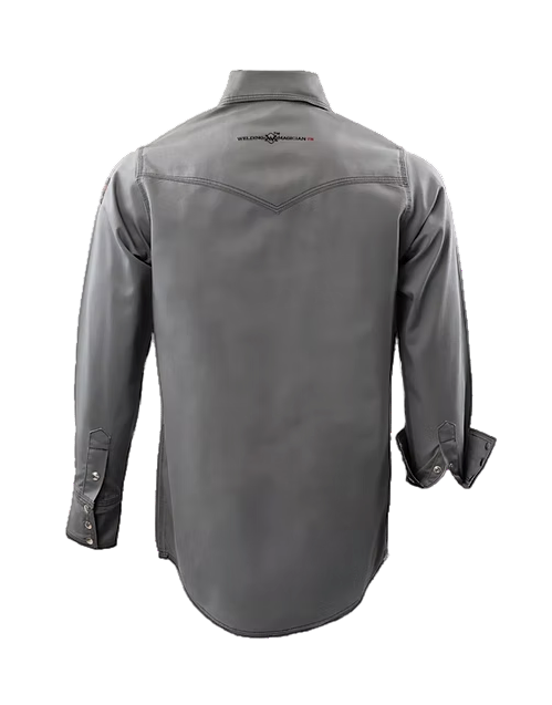 The Welding Magician Grey & Black FR Shirt