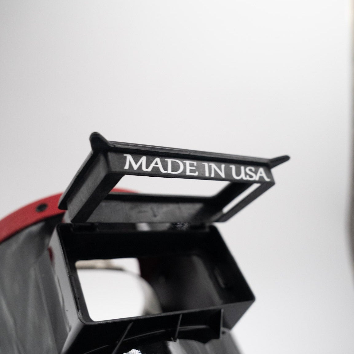 Tiger Scoop - Black On Red Leather