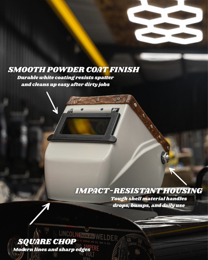 Tx Made White on Brown Hobart