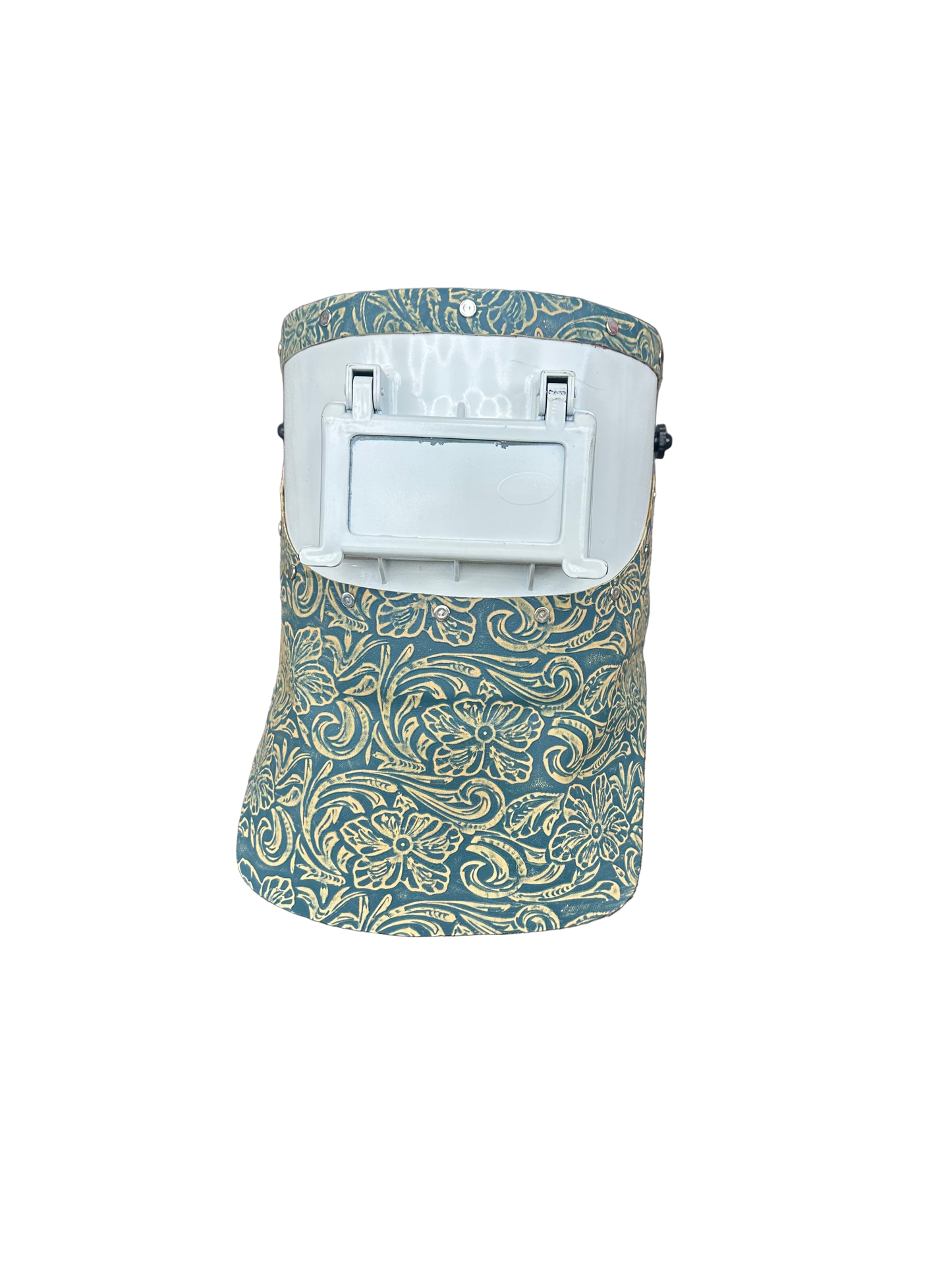 TxMade Blue Floral Leather(White)