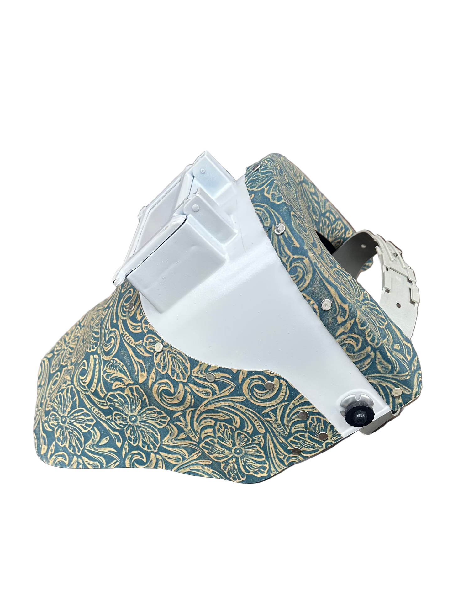 TxMade Blue Floral Leather(White)