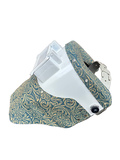 TxMade Blue Floral Leather(White)