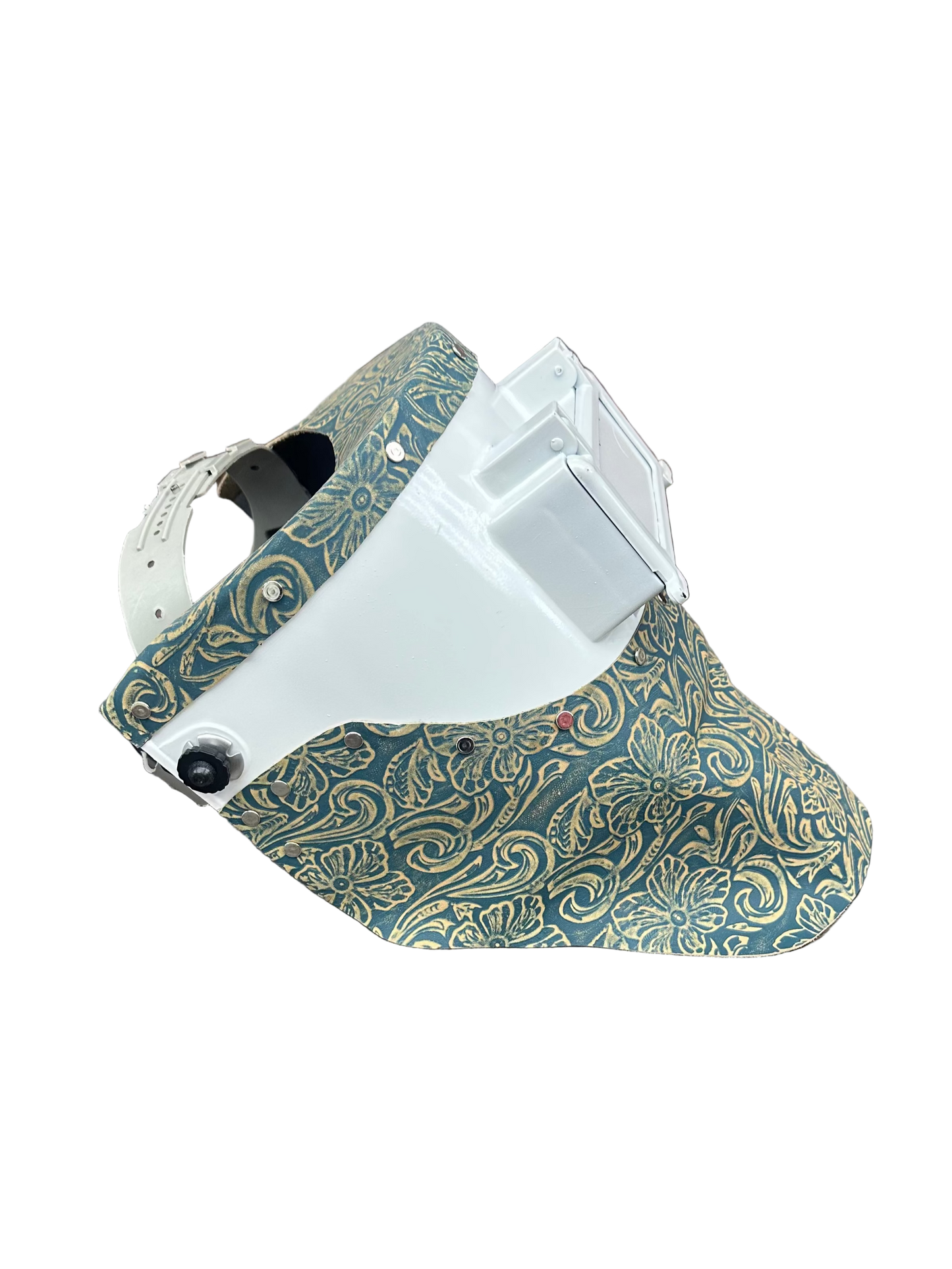 TxMade Blue Floral Leather(White)