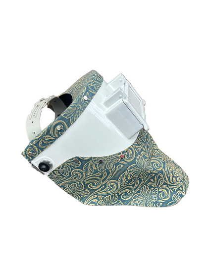 TxMade Blue Floral Leather(White)