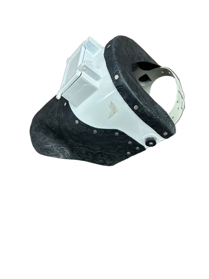 TxMade Black Floral Leather (White)