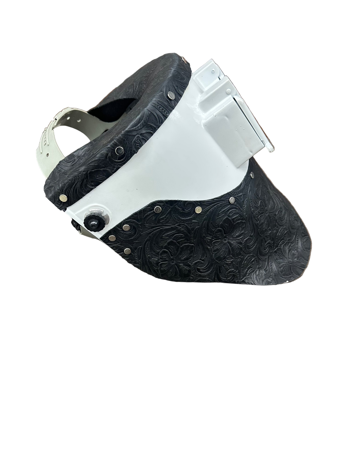 TxMade Black Floral Leather (White)