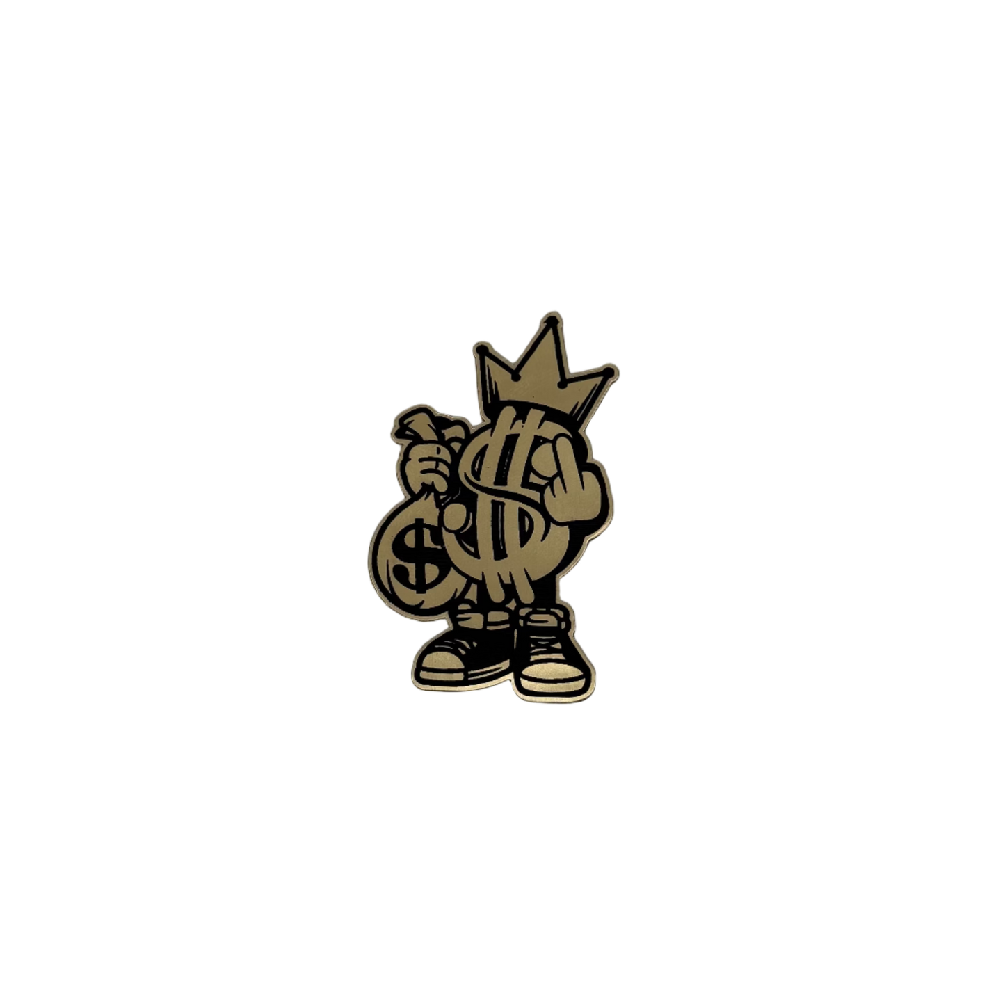 Hard Hat Plaque (Money Sign/Flick Off)