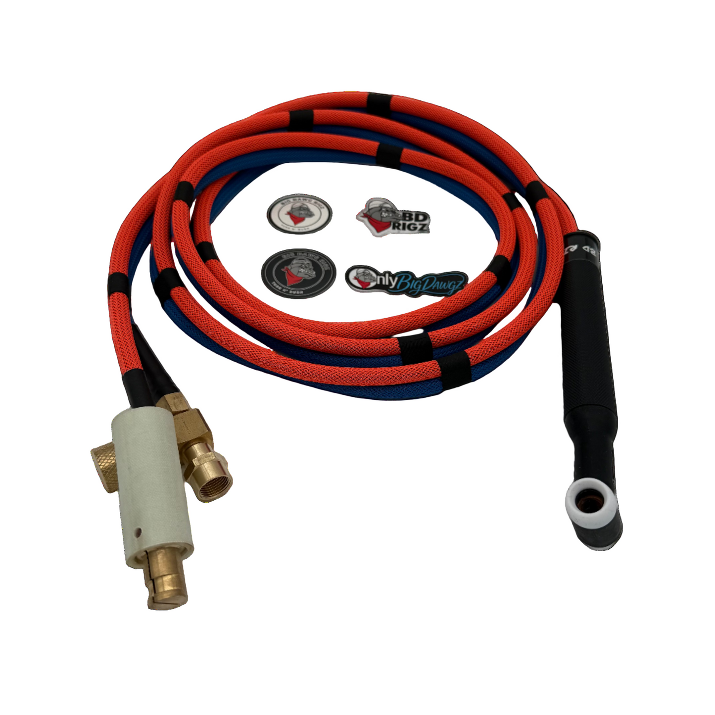 Big Dawg Tig Rig  Double Hose 200 AMP (Orange & Blue)