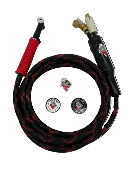 Big Dawg Tig Rig  Single Hose 180 AMP Black/Red (Snake)