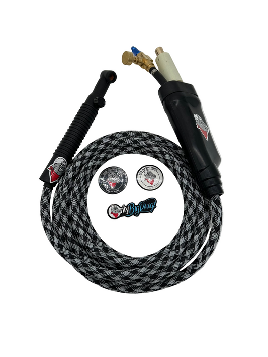 Big Dawg Tig Rig Single Hose 250 AMP - Black / White (No Swivel)