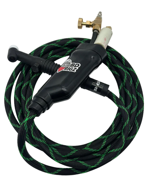 Big Dawg Tig Rig Single Hose 250 AMP - Green Checkers (No Swivel)