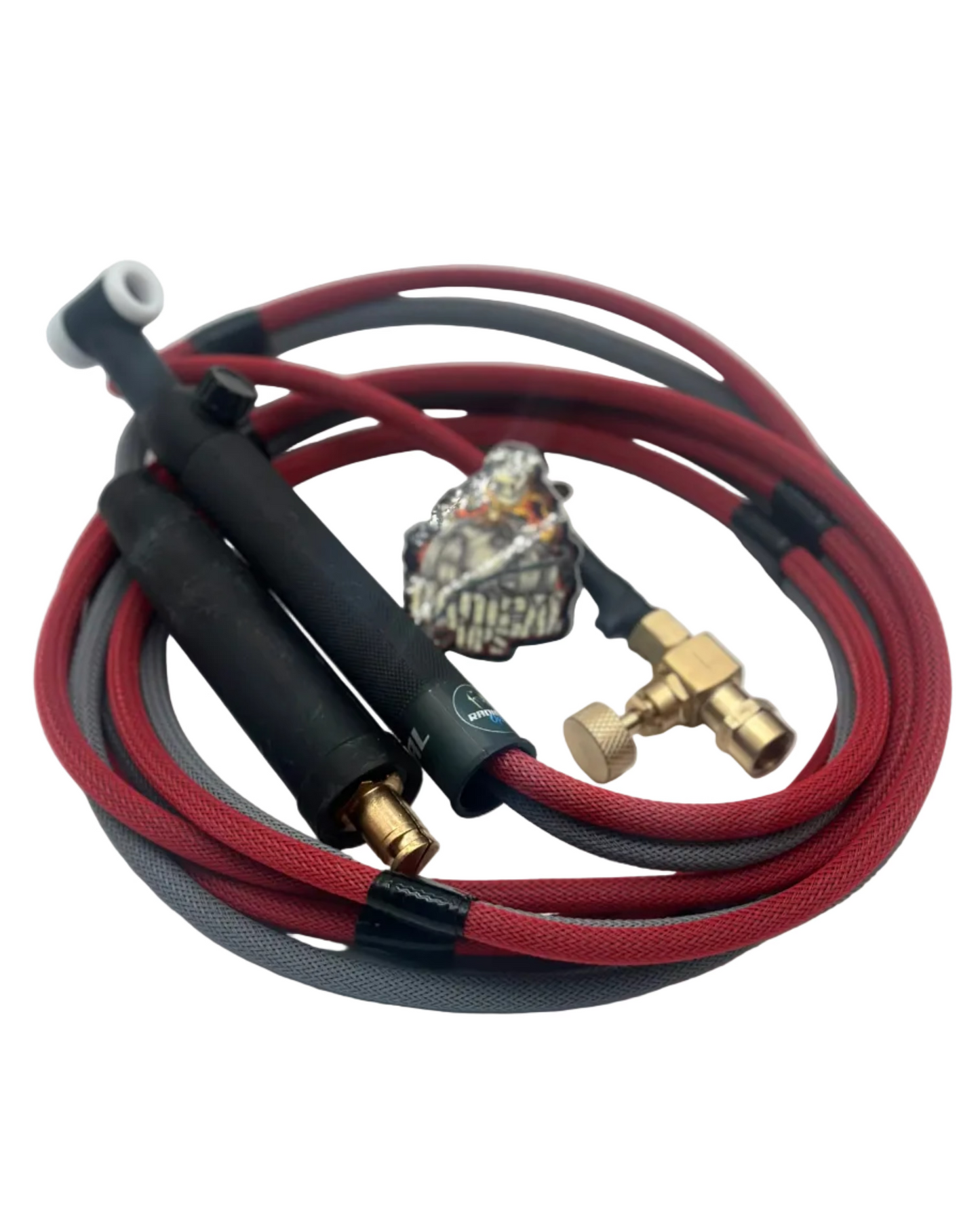 Radical Ops Tig Rig Double Hose 200 AMP - Red & Gray (Flex Head W/Valve)