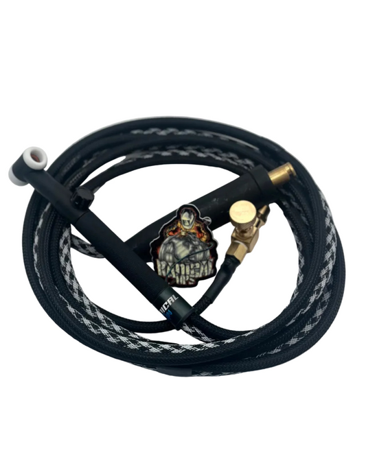 Radical Ops Tig Rig Double Hose 180 AMP - Black & White Checkers (Flex Head W/Valve)