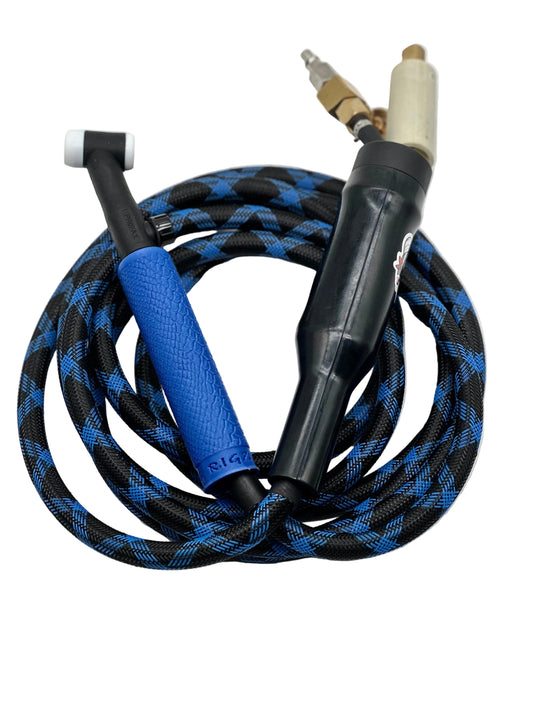 Big Dawg Tig Rig Single Hose 180 AMP - Blue Checkers (Swivel)