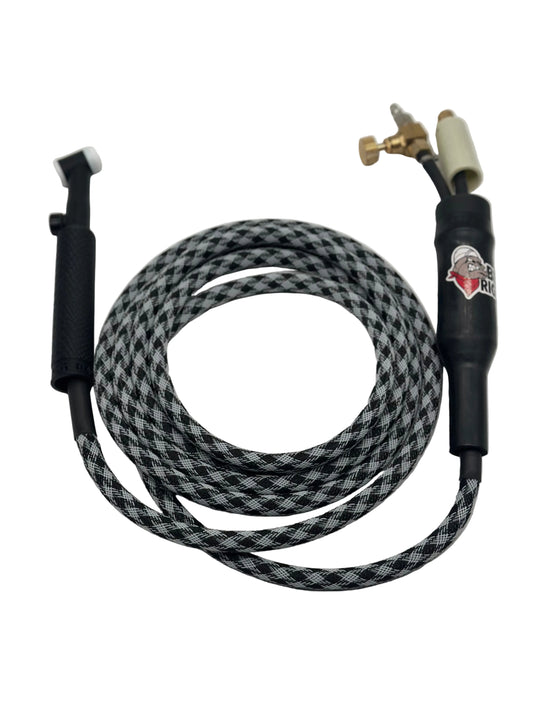 Big Dawg Tig Rig Single Hose 180 AMP - White Checkers (Swivel)