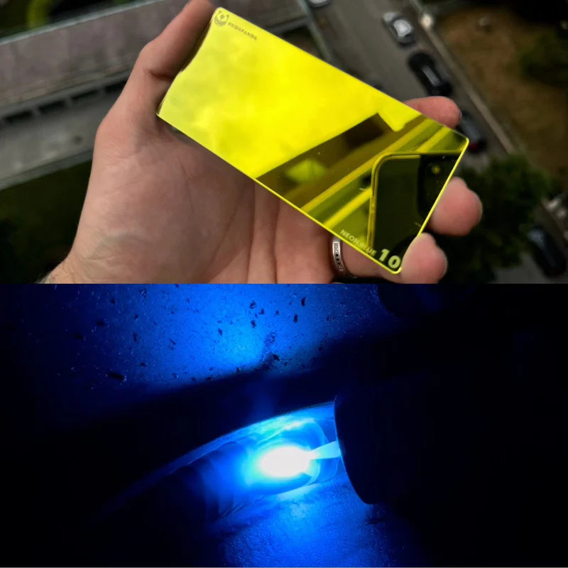 Oudopanda Neon Blue Welding Lense