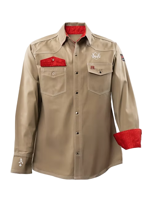 The welding Magician Khaki White & Red FR