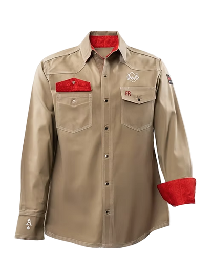 The welding Magician Khaki White & Red FR