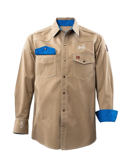 The welding Magician Khaki White & Blue FR