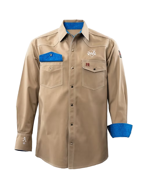 The welding Magician Khaki White & Blue FR