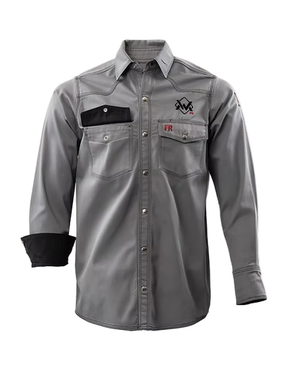 The Welding Magician Grey & Black FR Shirt