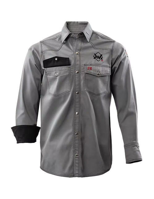 The Welding Magician Grey & Black FR Shirt