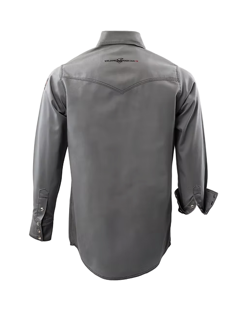 The Welding Magician Grey & Black FR Shirt