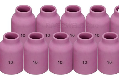 TXMade 5/8 in, Size 10, Alumina Nozzle TIG Cup for Large Gas Lens