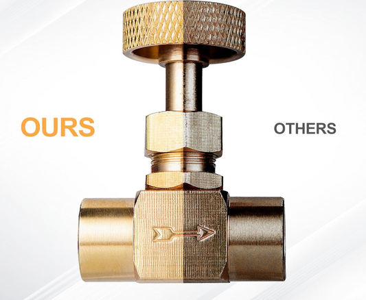 TXMade Needle Valve 1/4 NPT Female X Female (Tig Rig)