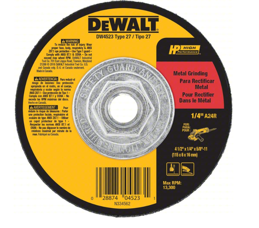 Disc Grinding 7" x 1/4" x 5/8-11