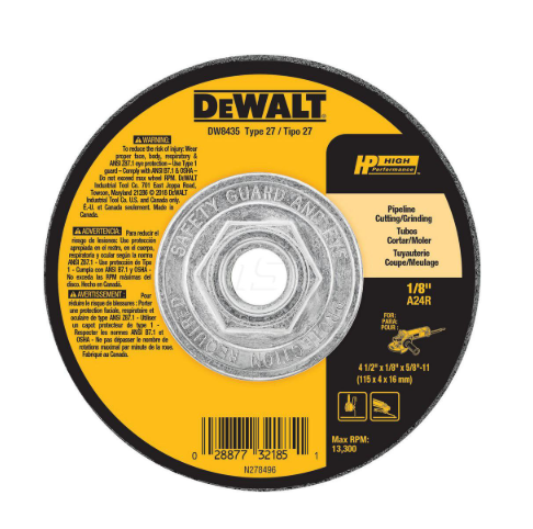Disc Grinding 4-1/2" x 1/8" x 5/8-11