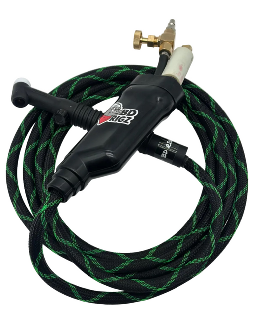 Big Dawg Tig Rig Single Hose 200 AMP - Green Checkers (No Swivel)