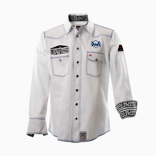 The Welding Magician White / Aztec Black FR Shirt