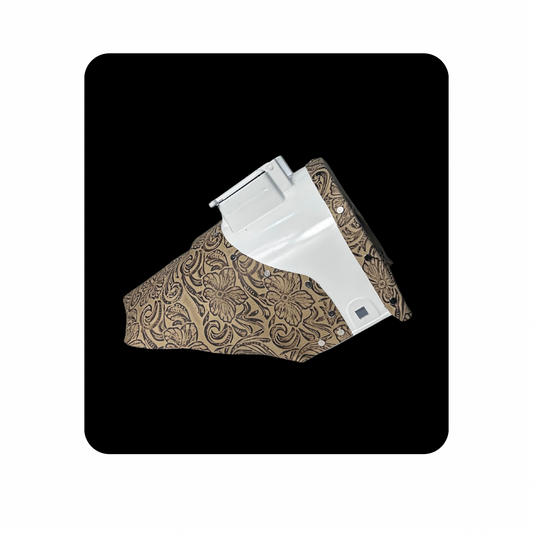 Floral Leather (White)