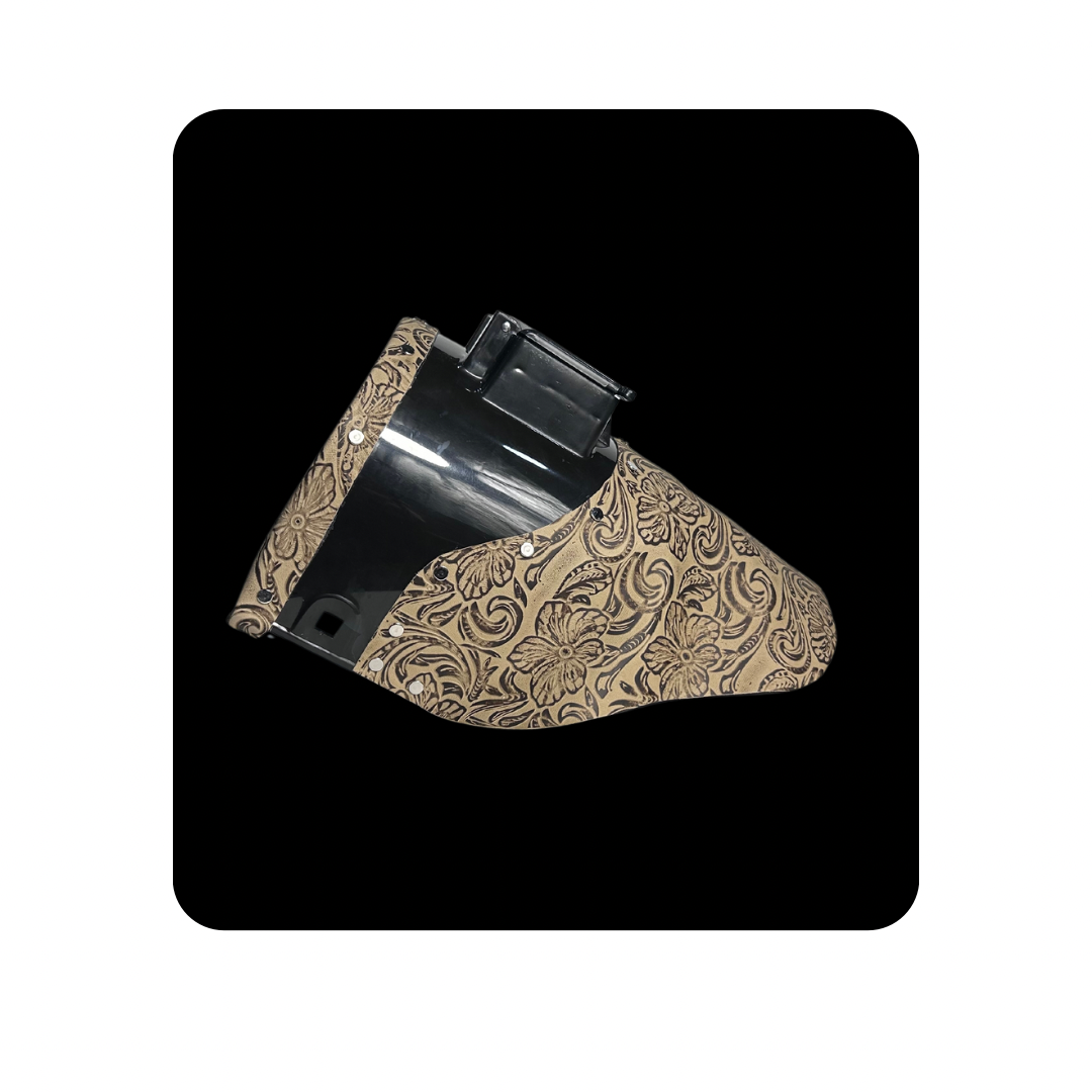 Floral Leather (Black)