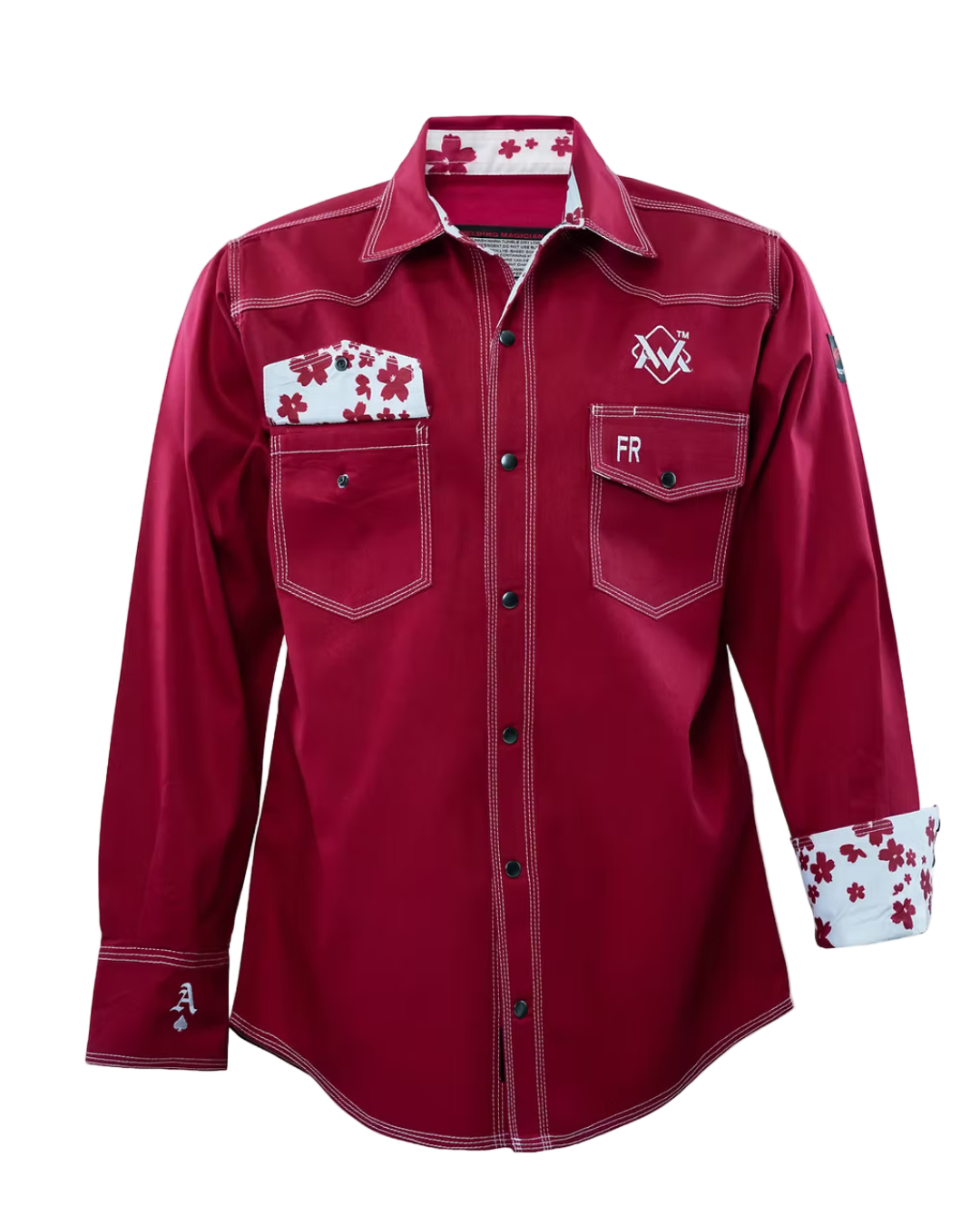 The Welding Magician FR - Red Floral