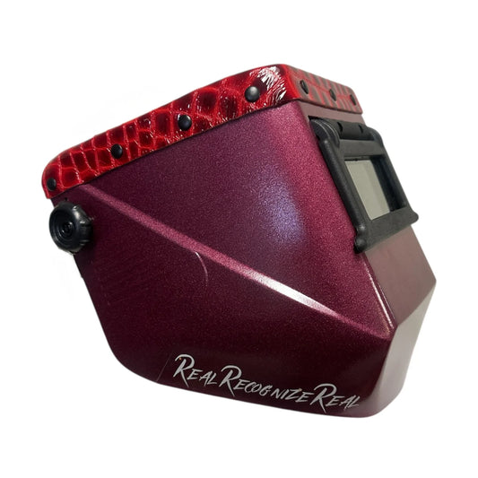 Pipe liners cloud Welding Hood - Scarlet Scales